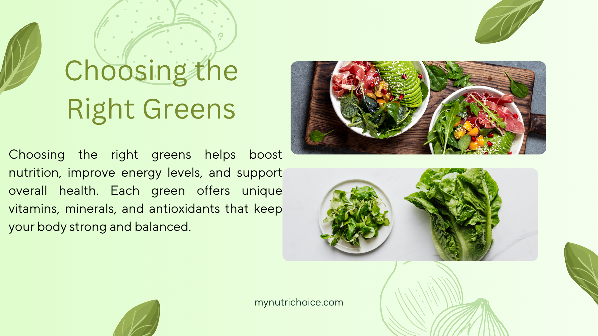 Green Gradient Modern Playful Cute Leaves Vegetable Illustrative Food Healthy Salad Presentation (2)
